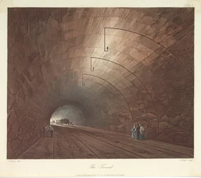 Henry Pyall（1795-1833）1831（色のアクアチント）が刻まれたトンネル